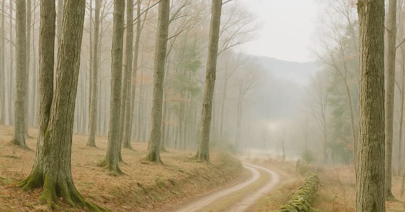A managed woodlot in southern Vermont